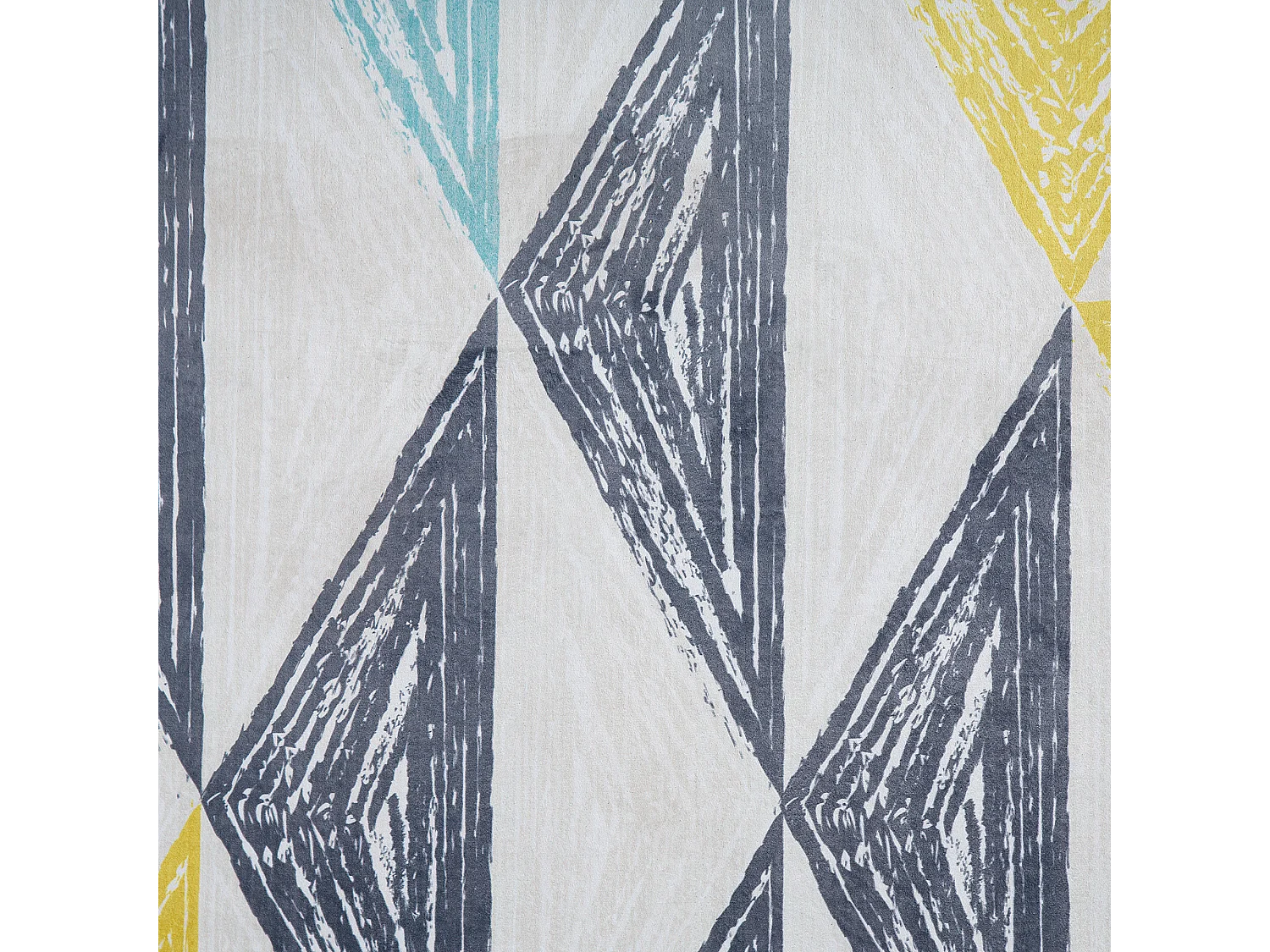 Vloerkleed polyester geel/grijs 160 x 230 cm KALEN