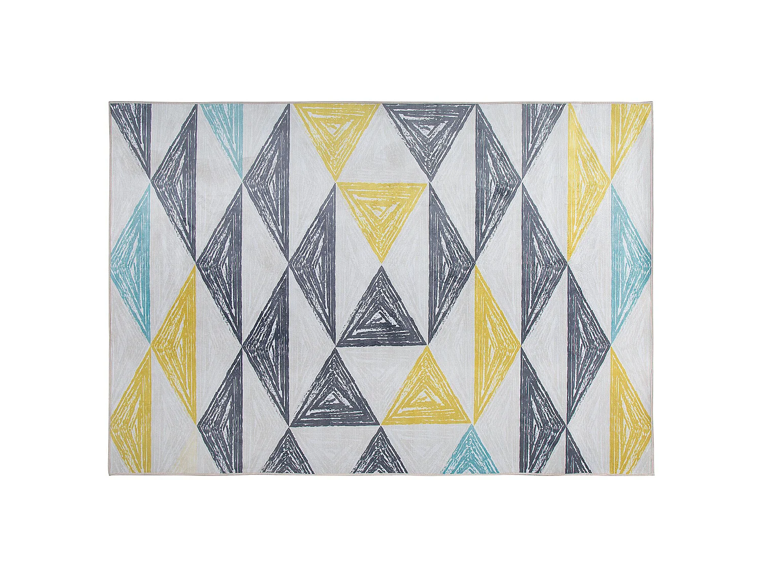 Tapis 230 x 160 cm motif triangulaire multicolore KALEN