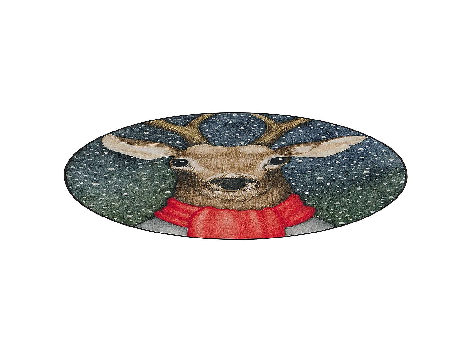 Tapis de Noël rond 140 cm de diamètre EREGLI