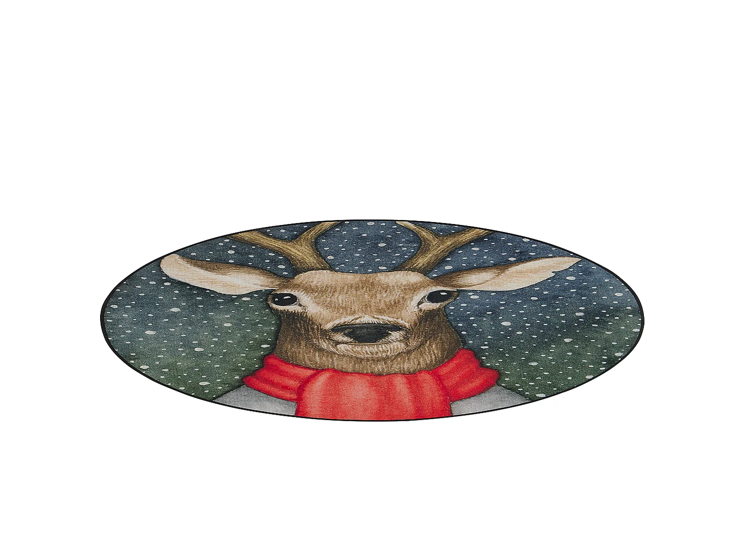 Tapis de Noël rond 140 cm de diamètre EREGLI