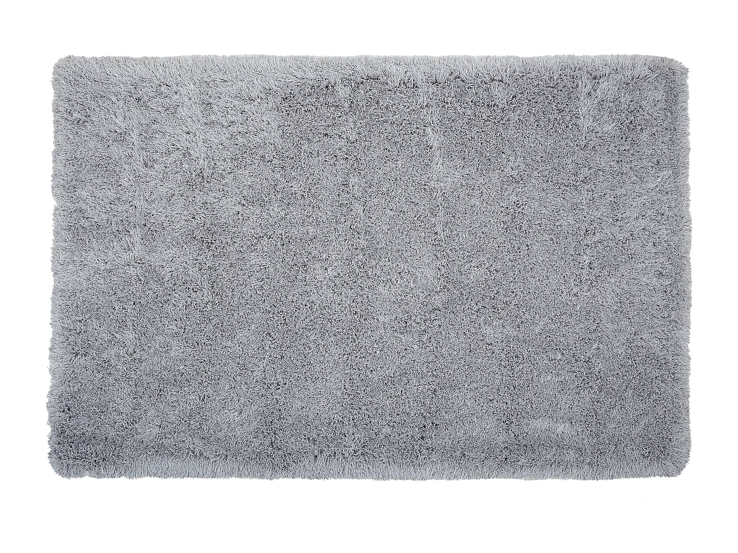 Tappeto shaggy rettangolare grigio chiaro 140 x 200 cm CIDE