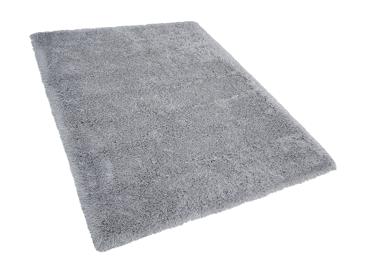 Tappeto shaggy rettangolare grigio chiaro 140 x 200 cm CIDE