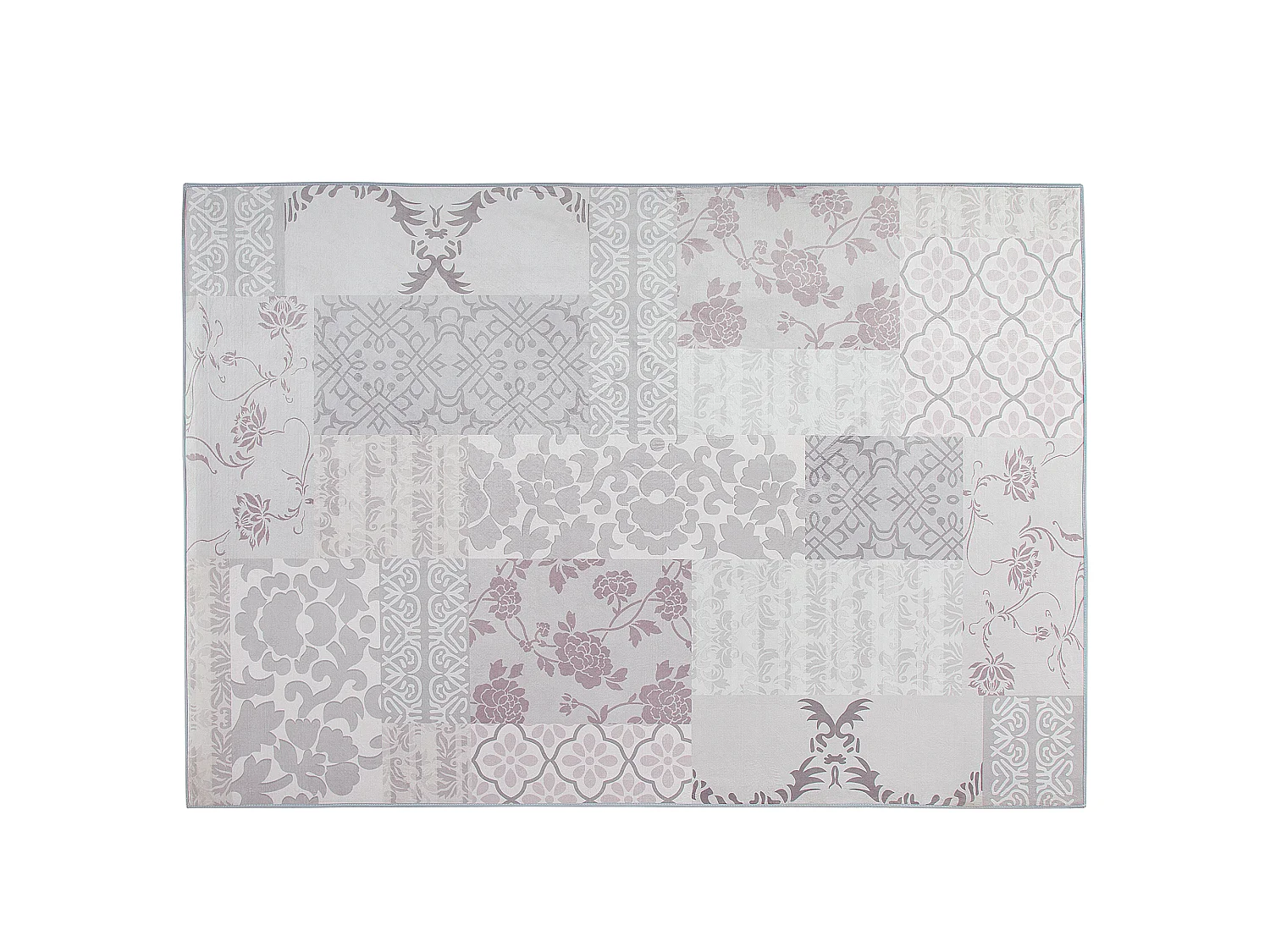 Teppich mehrfarbig 160 x 230 cm orientalisches Muster Kurzflor BALLICA