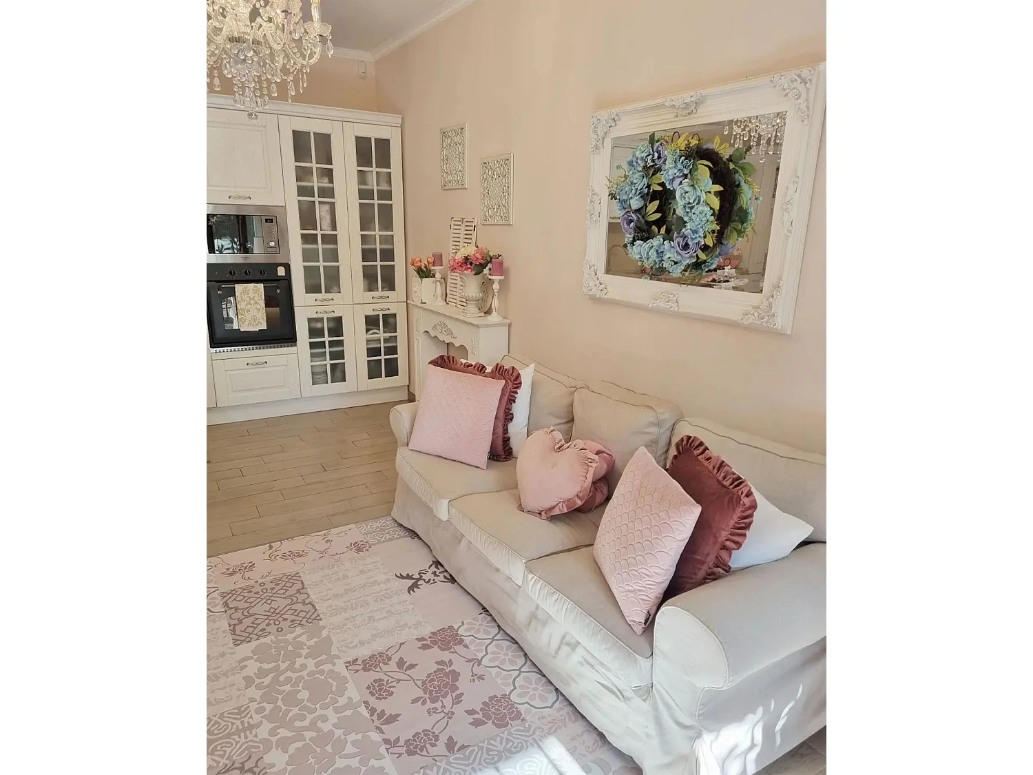 Tapis mosaïque 160 x 230 cm en tissu BALLICA