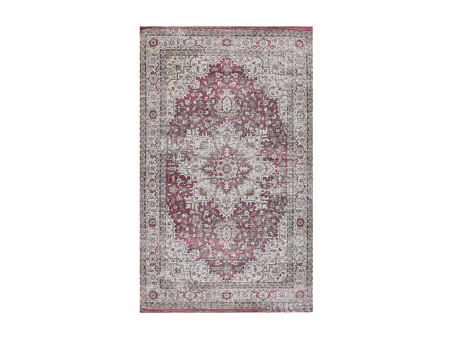 Vloerkleed polyester rood/beige 150 x 230 cm ARHAVI