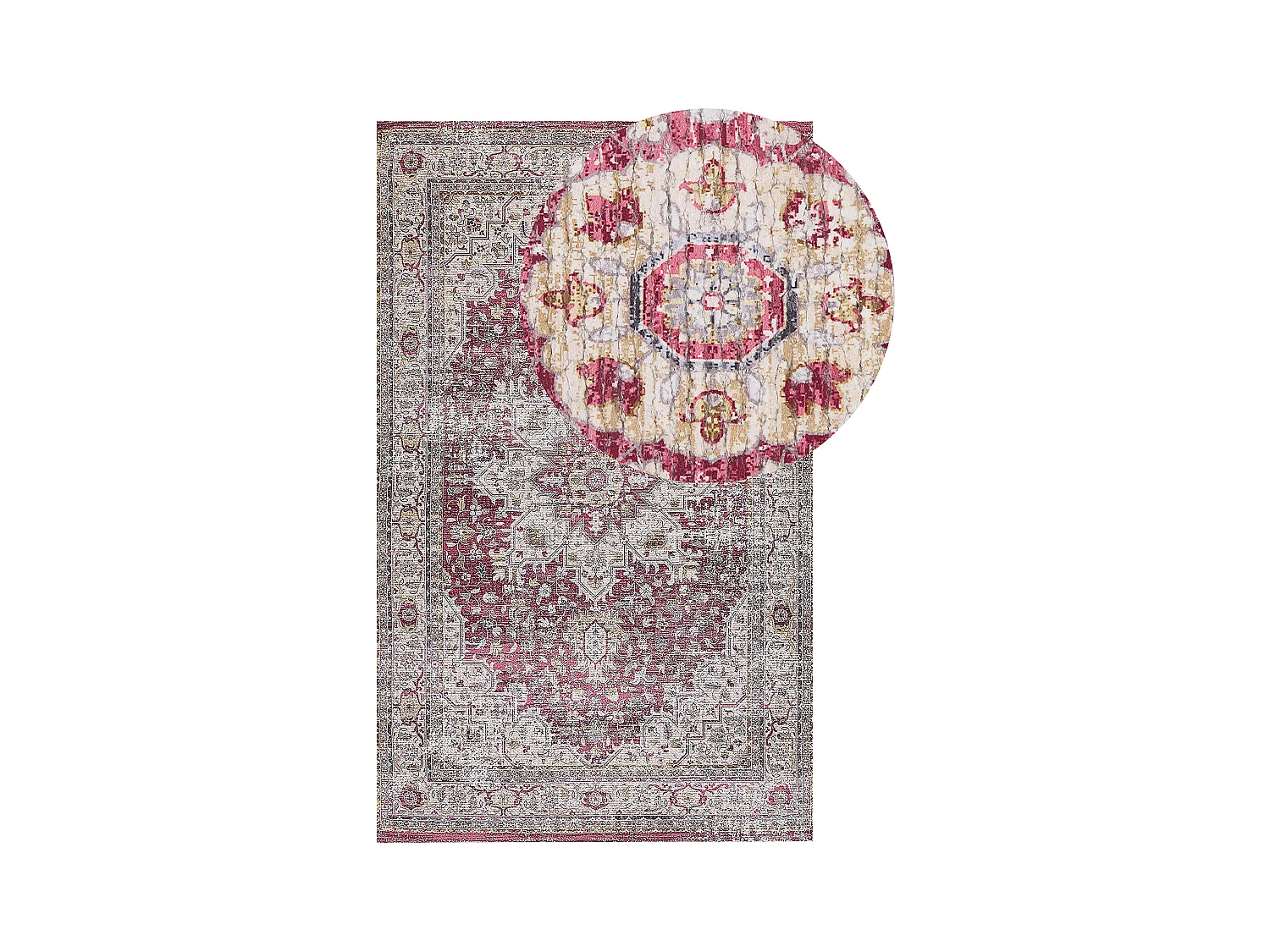 Tapis ARHAVI Rouge 150 x 230 cm