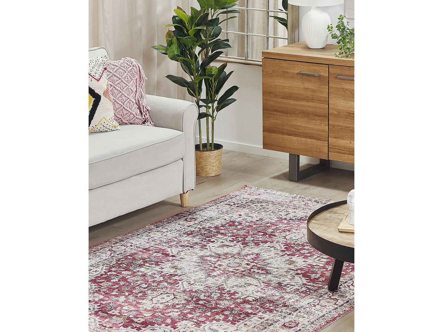 Tapis ARHAVI Rouge 150 x 230 cm