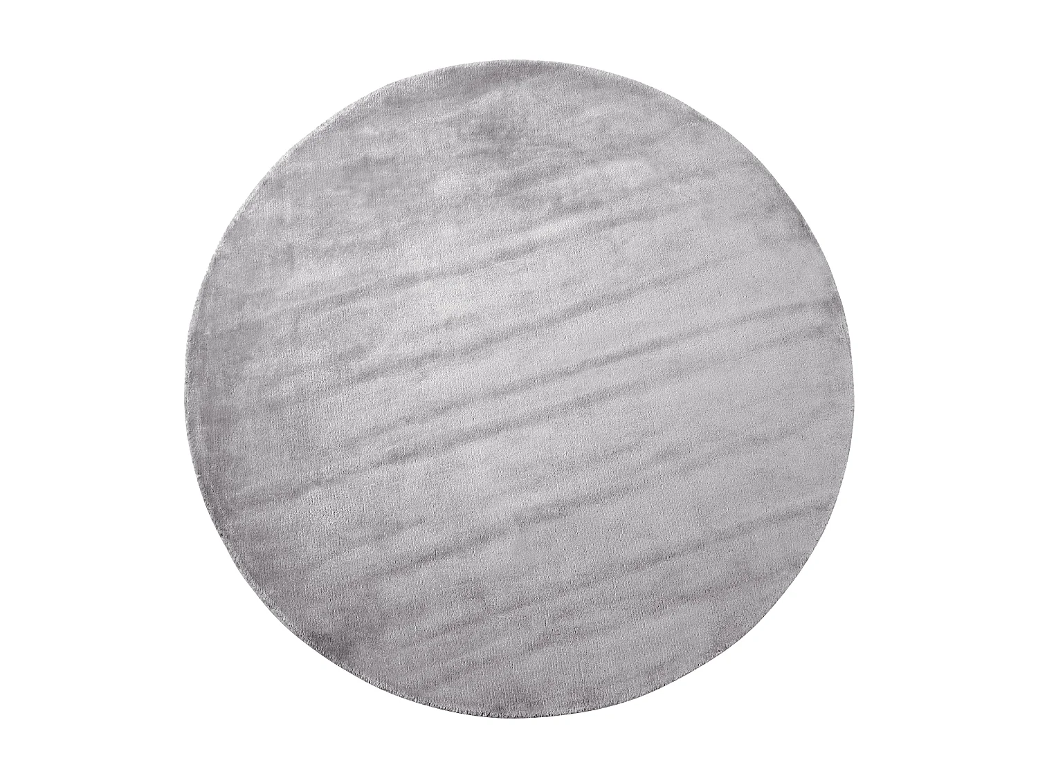 Teppich hellgrau ⌀ 140 cm Kurzflor GESI II