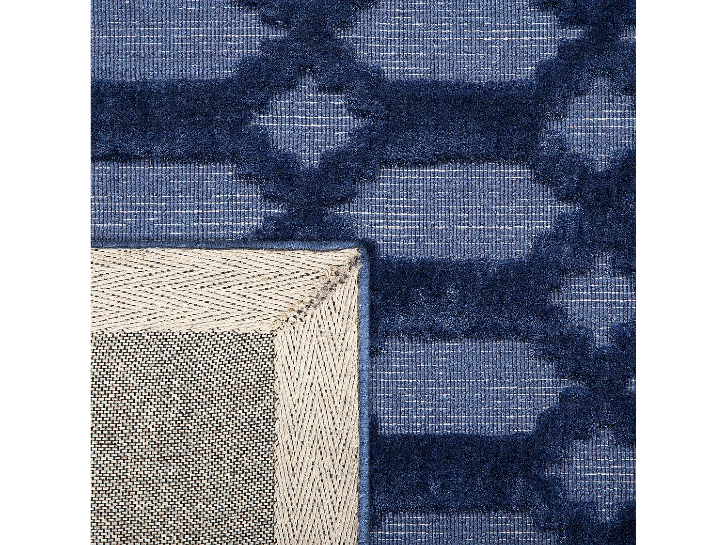 Vloerkleed viscose marineblauw 160 x 230 cm CIZRE