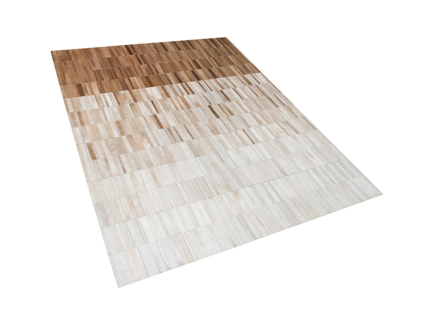 Tapis en cuir beige 160 x 230 cm YAGDA