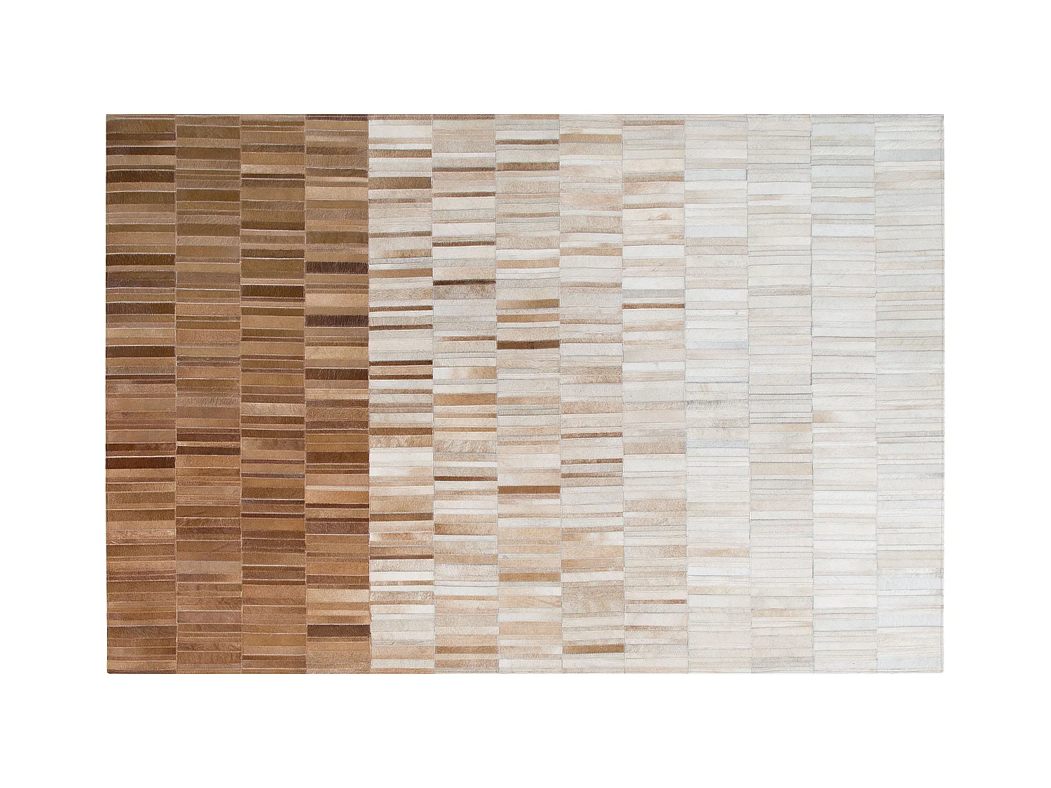Tapis en cuir beige 160 x 230 cm YAGDA