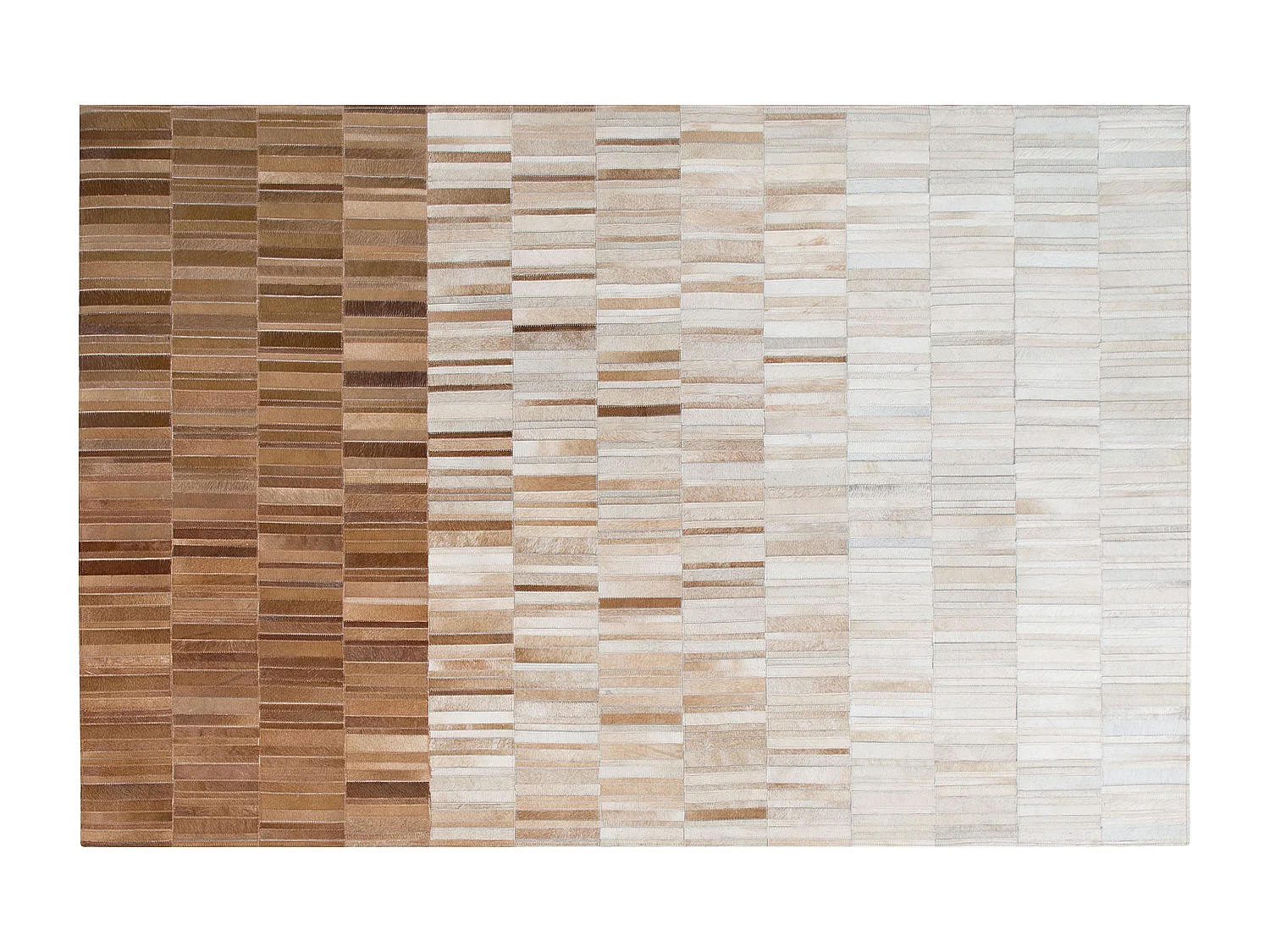 Tapis en cuir beige 160 x 230 cm YAGDA