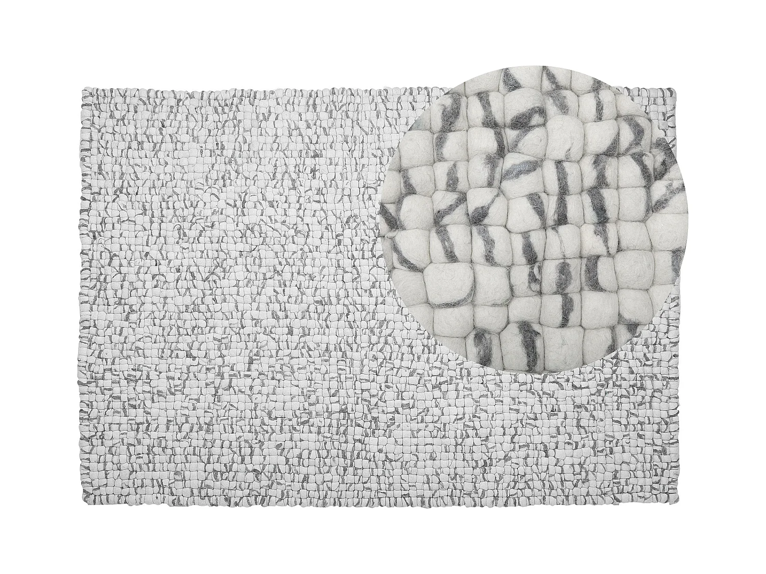Tapis AMDO Gris clair 160 x 230 cm