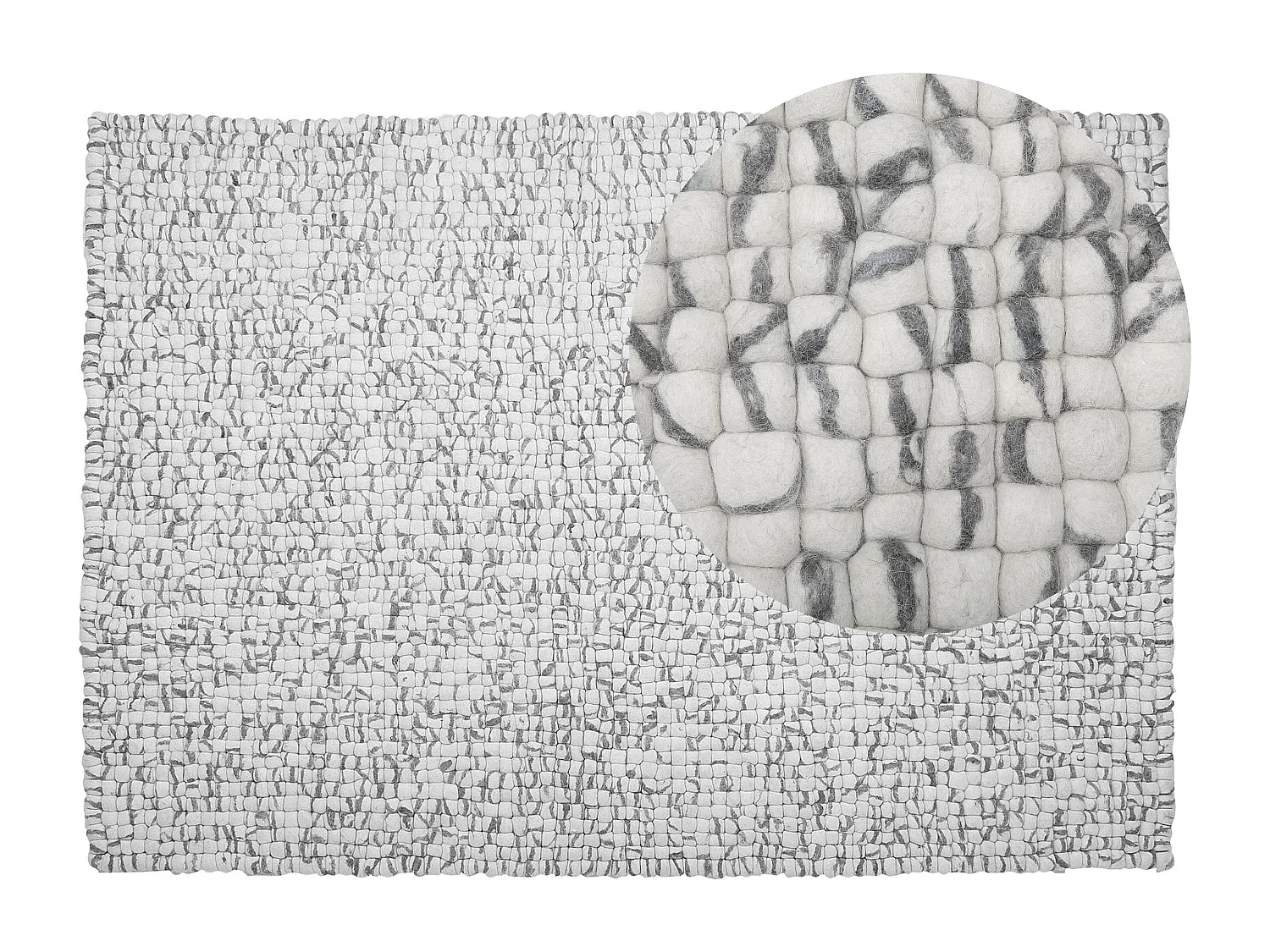 Tapis AMDO Gris clair 160 x 230 cm