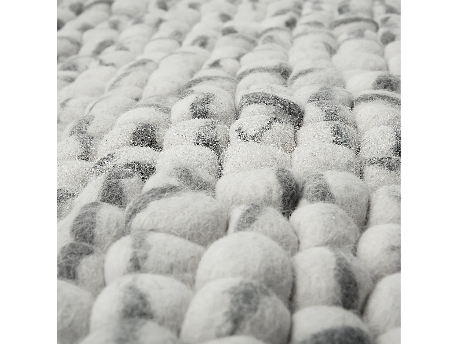 Tapete de lã cinzento claro 160 x 230 cm AMDO