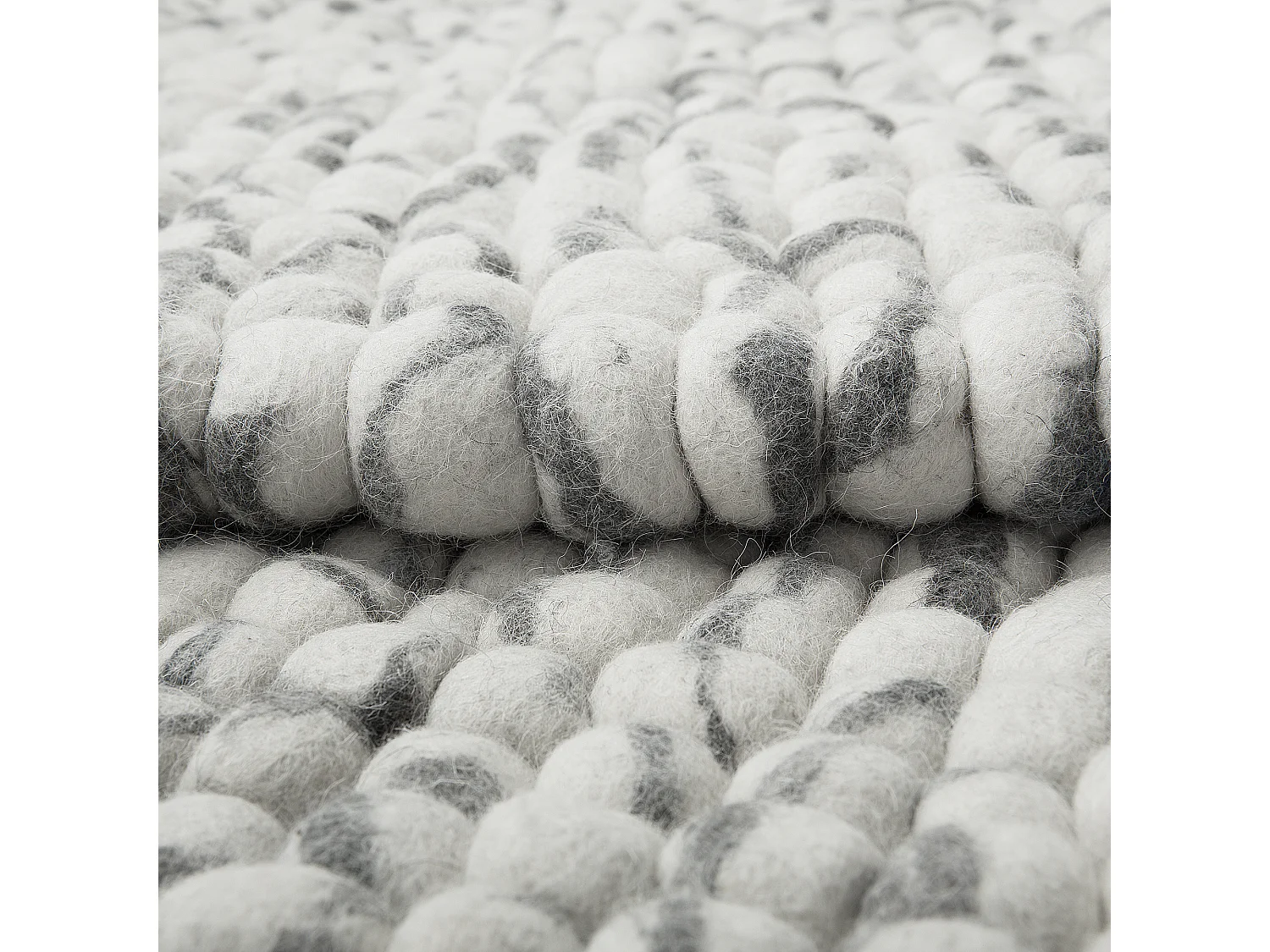Tapis en laine gris clair 160 x 230 cm AMDO