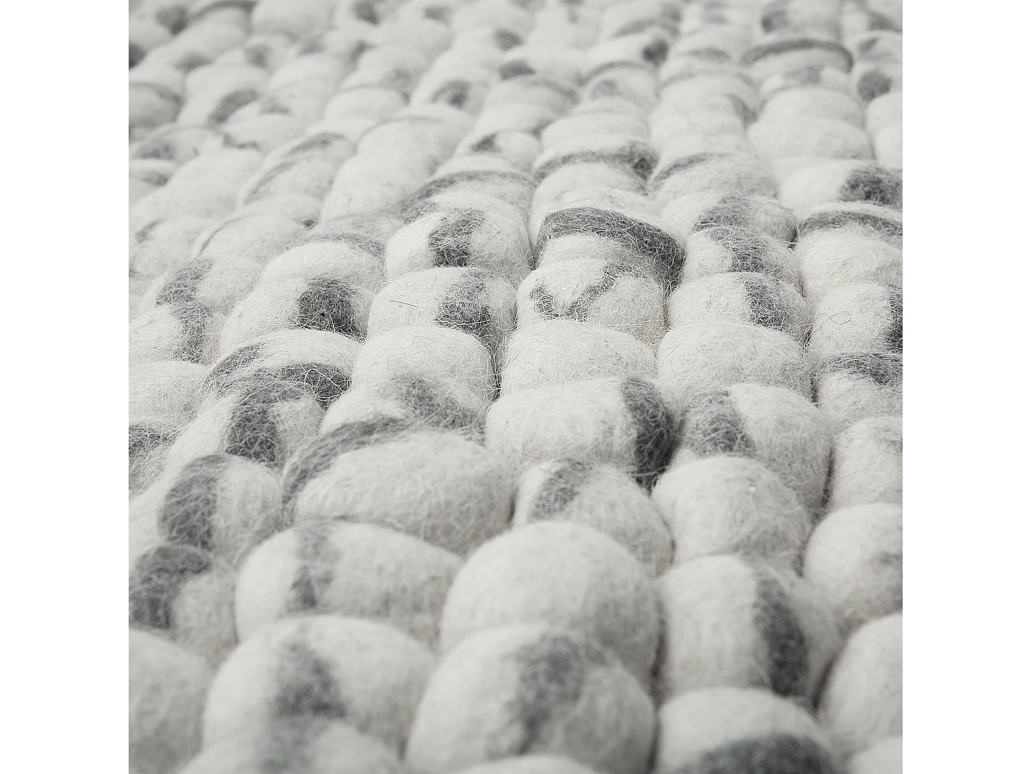 Tapis en laine gris clair 160 x 230 cm AMDO