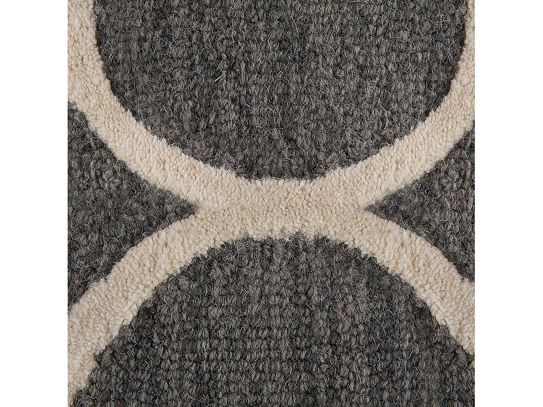 Alfombra de lana gris 160 x 230 cm YALOVA
