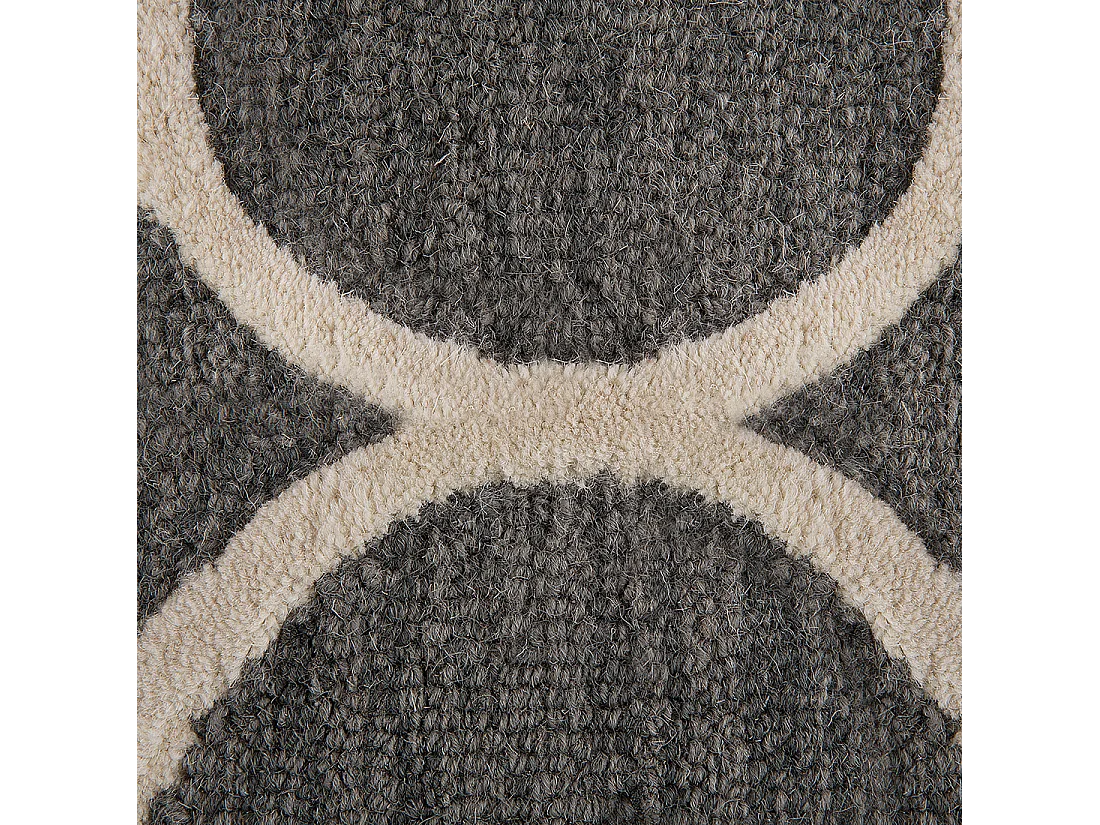 Dywan wełniany 160 x 230 cm szary YALOVA