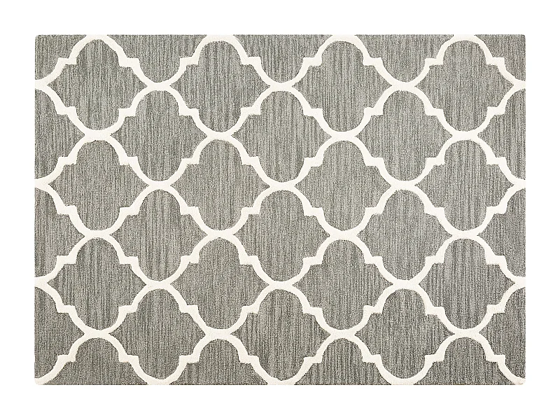 Tappeto rettangolare grigio 160 x 230 cm YALOVA