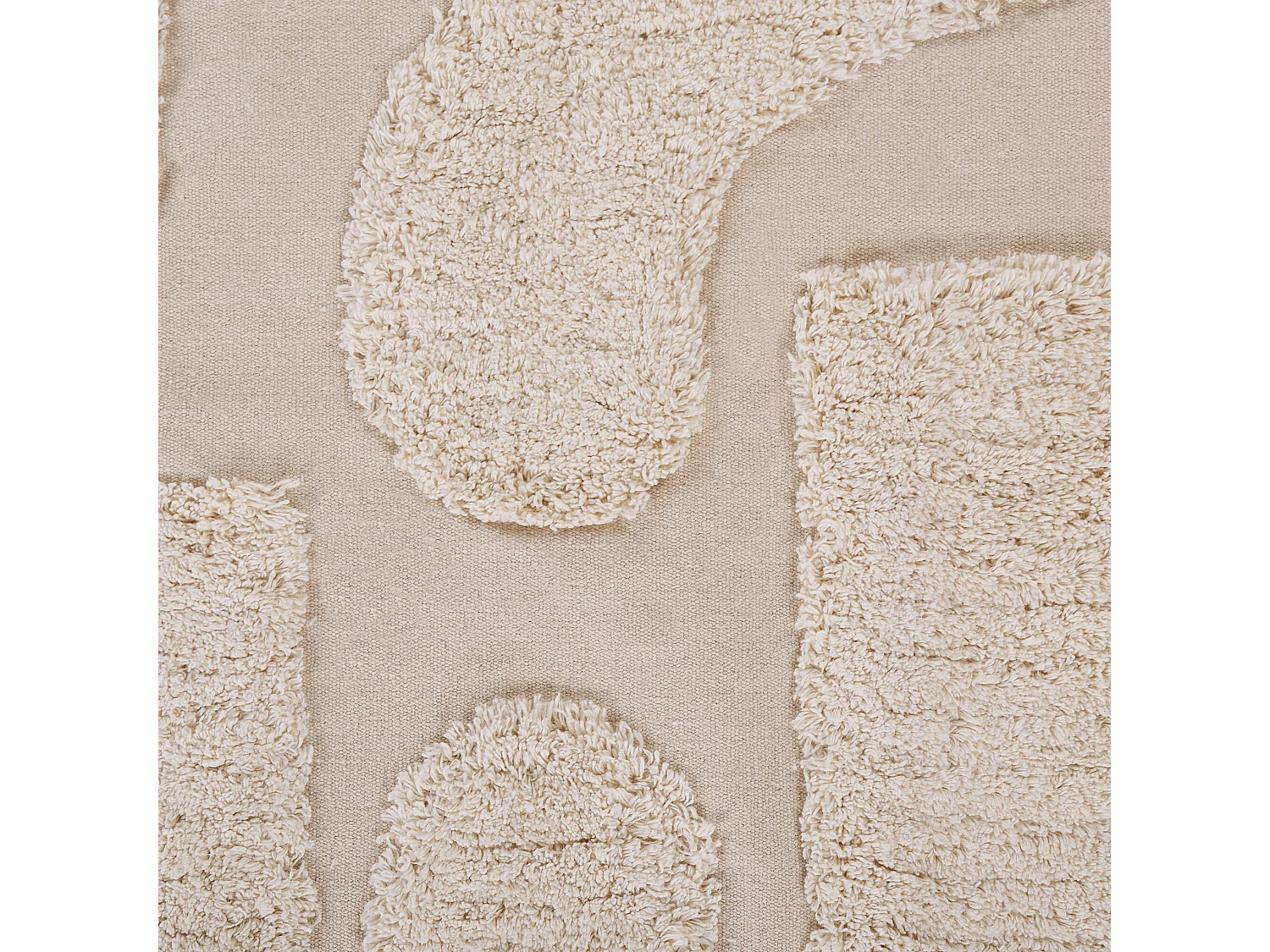 Dywan bawełniany 140 x 200 cm beżowy DIYADIN