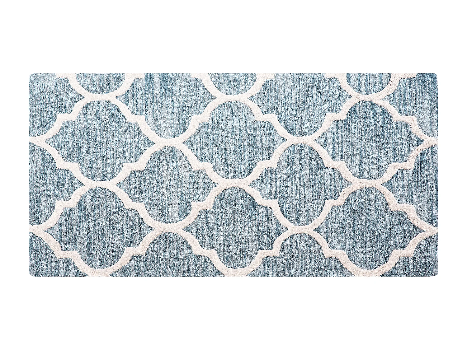 Tappeto rettangolare azzurro 80 x 150 cm YALOVA