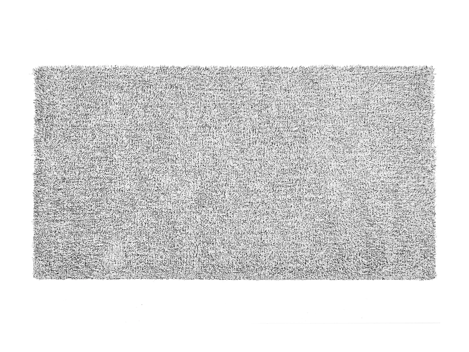 Teppich grau meliert 80 x 150 cm Shaggy DEMRE