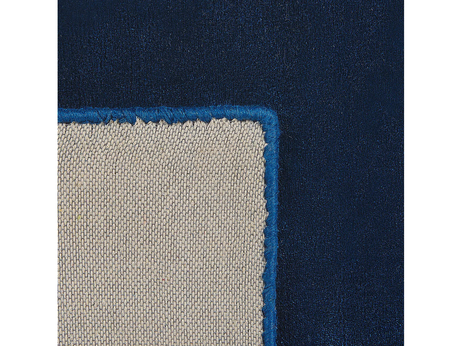 Tapis en viscose bleu marine 80 x 150 cm GESI II
