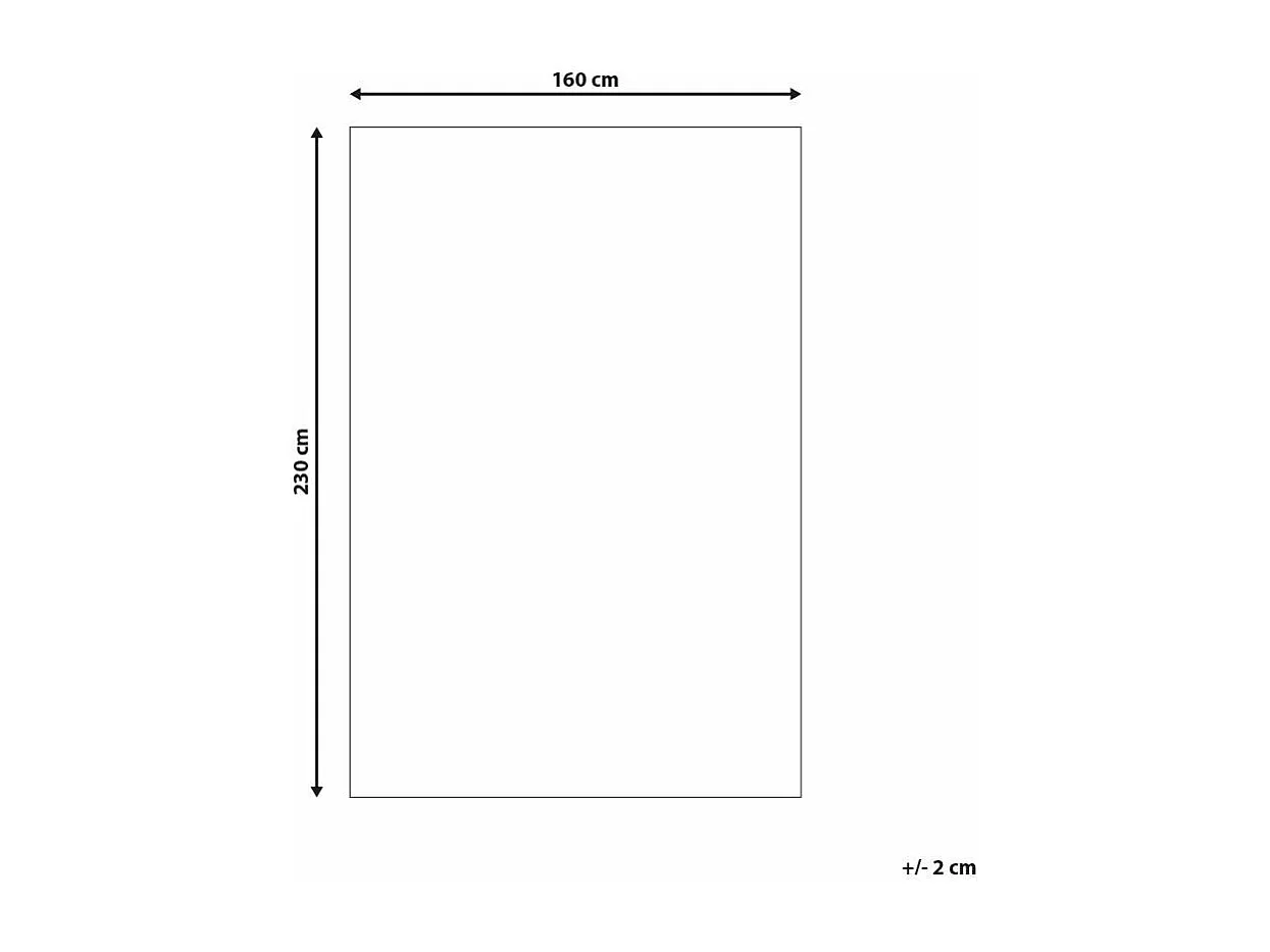 Dekorativer Lederteppich grau/weiß geometrische Struktur 160x230 cm Sason