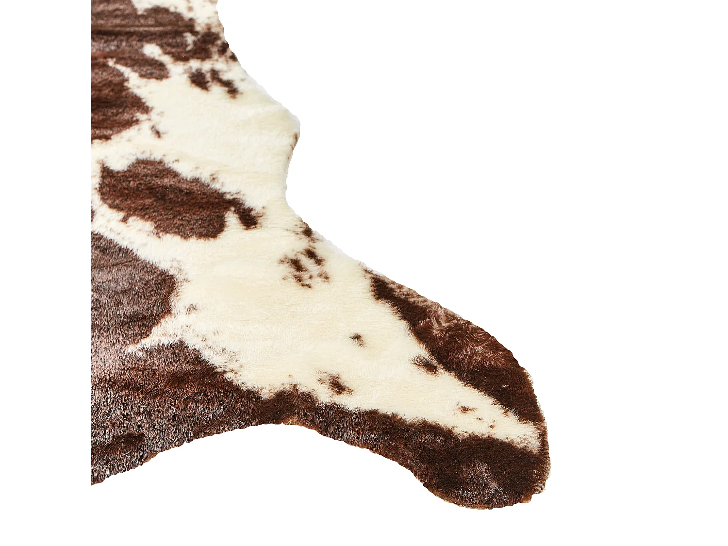 Vloerkleed imitatieleer bruin/wit 130 x 170 cm BOGONG