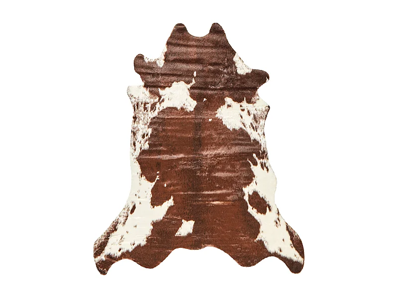 simili de vache BOGONG Marron foncé 130 x 170 cm