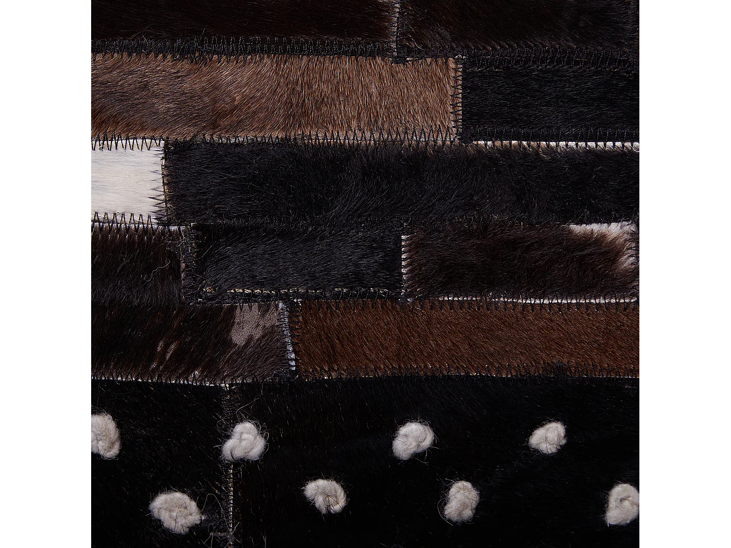 Tapis AKSEKI Marron foncé 140 x 200 cm Cuir