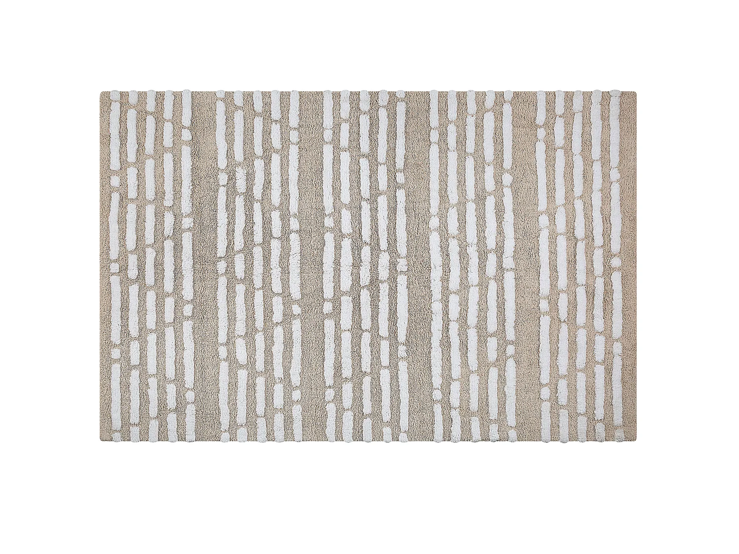 Tapete de algodão creme 120 x 180 cm AHIRLI