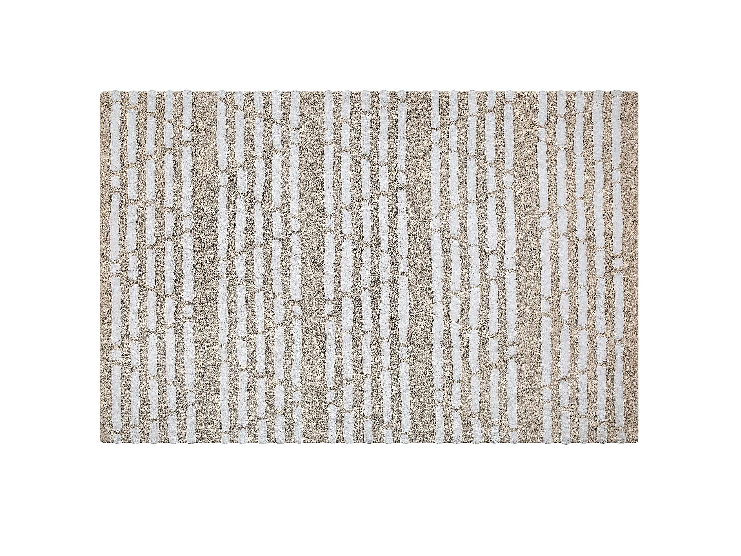 Vloerkleed katoen beige 120 x 180 cm AHIRLI