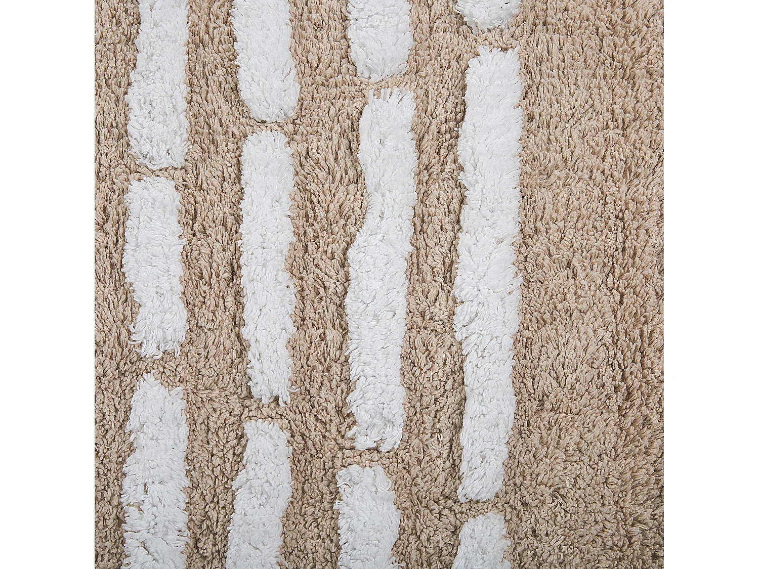 Vloerkleed katoen beige 120 x 180 cm AHIRLI