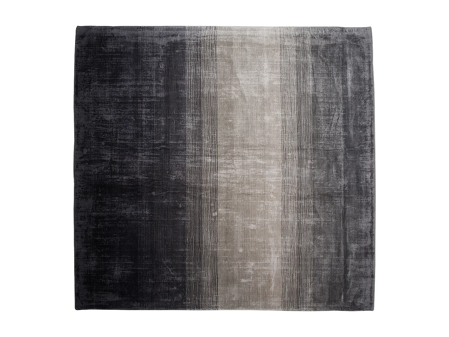 Tapis ERCIS Noir 200 x 200 cm Soie artificielle