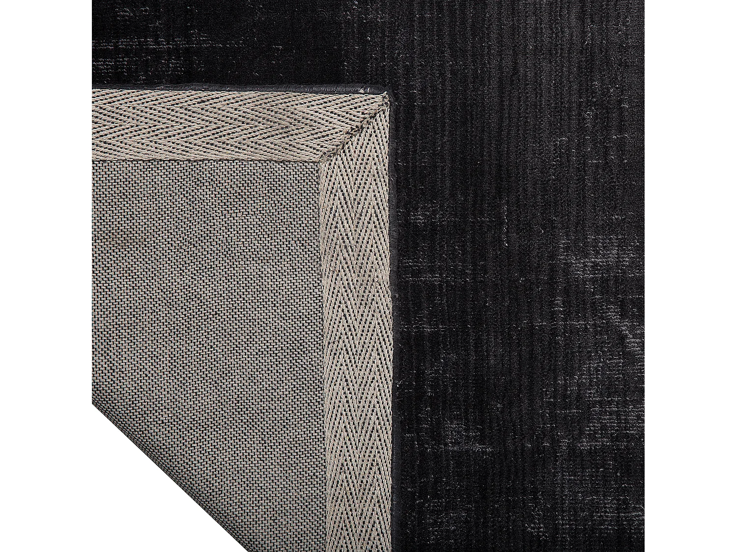 Tapis ERCIS Noir 200 x 200 cm Soie artificielle