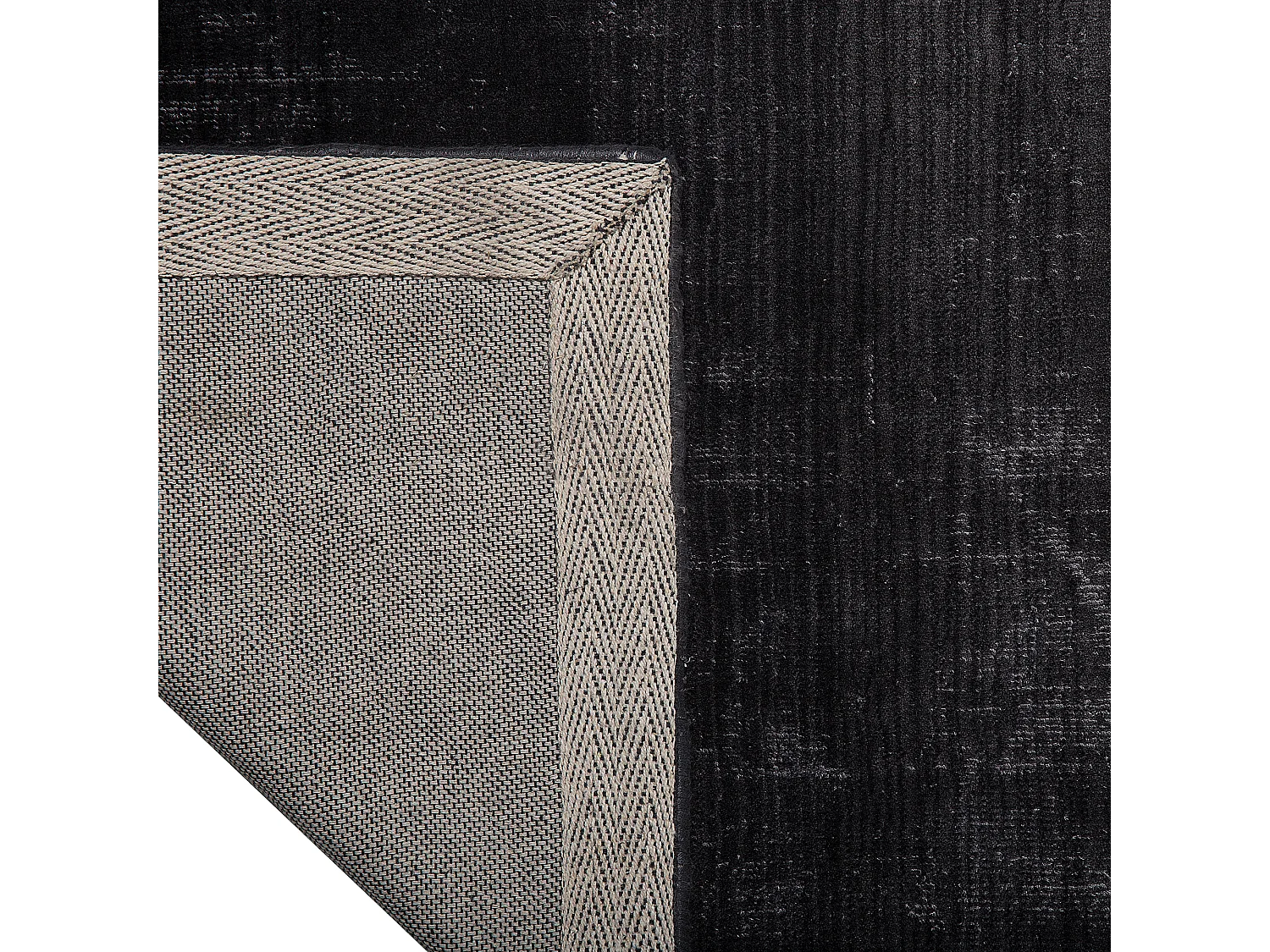 Tappeto a pelo corto grigio-nero 200 x 200 cm ERCIS