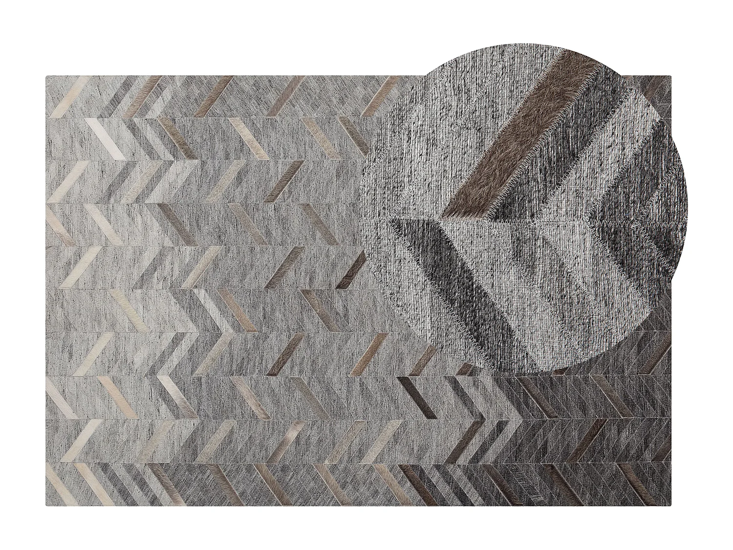 Alfombra ARKUM 140 x 200 cm Gris