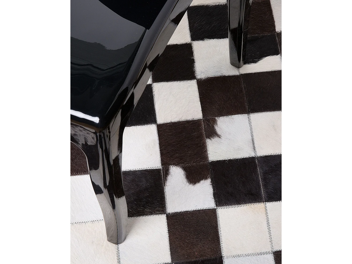 Tapis BERGAMA Marron ø 140 cm Cuir