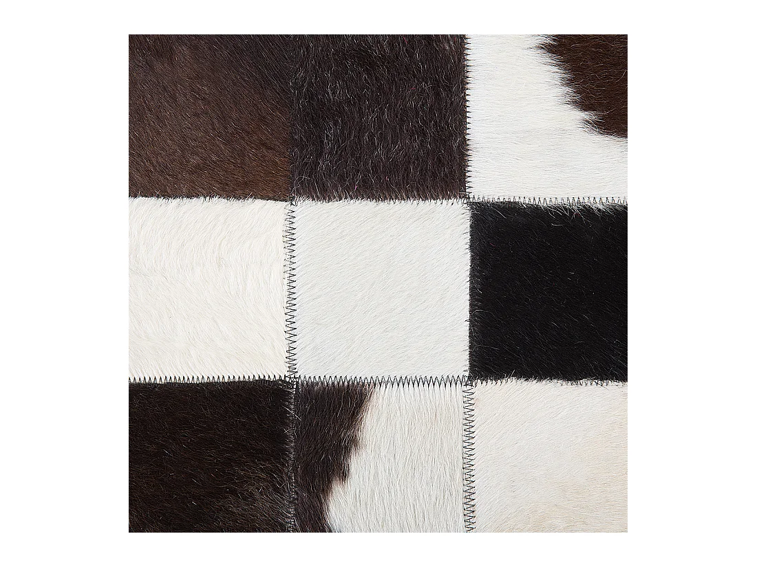 Alfombra BERGAMA ø 140 cm Piel Marrón