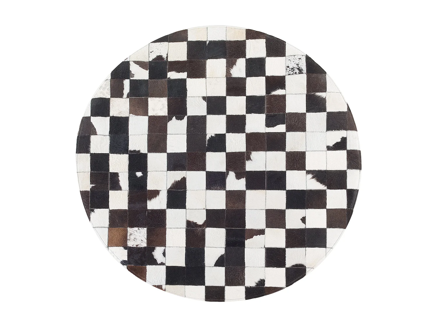 Tapis BERGAMA Marron ø 140 cm Cuir