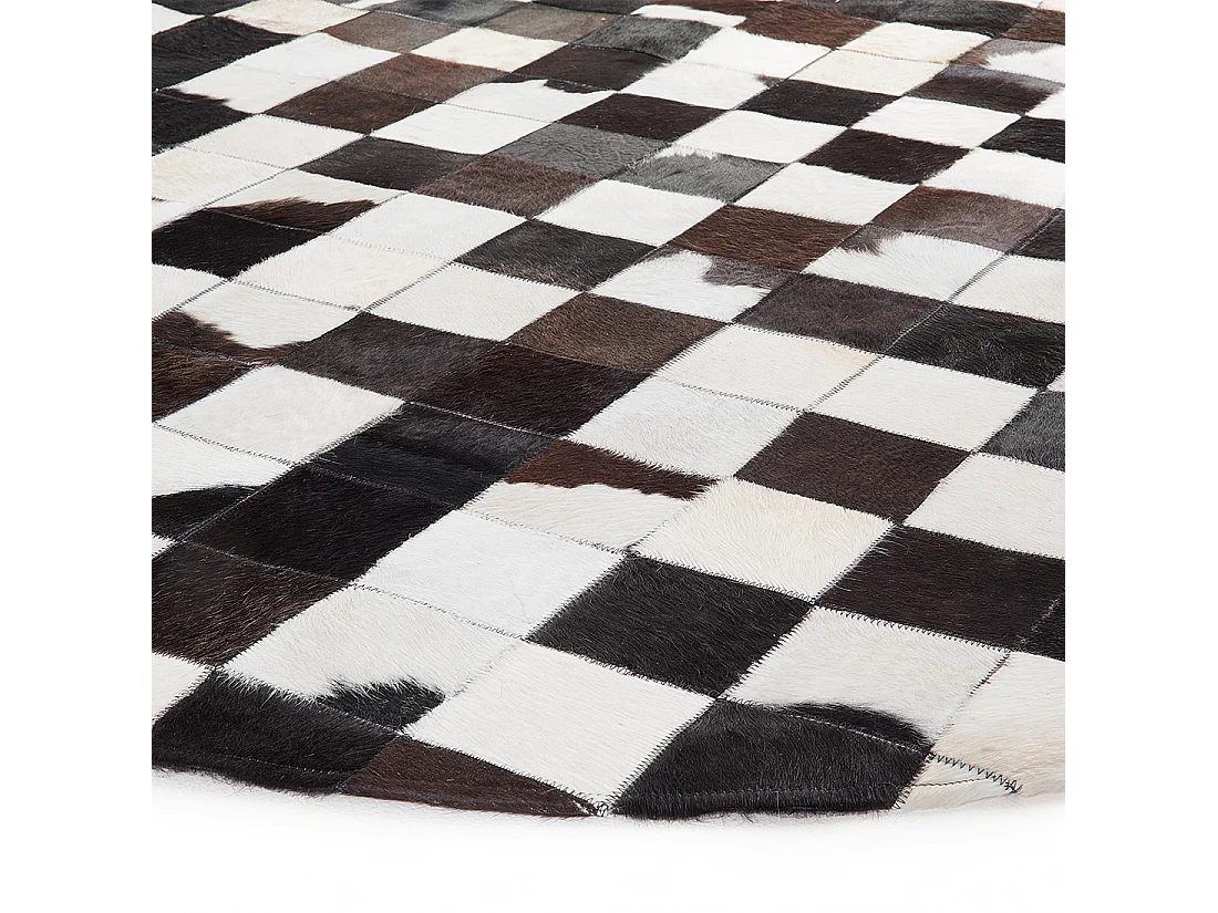 Vloerkleed BERGAMA ø 140 cm Leer Bruin