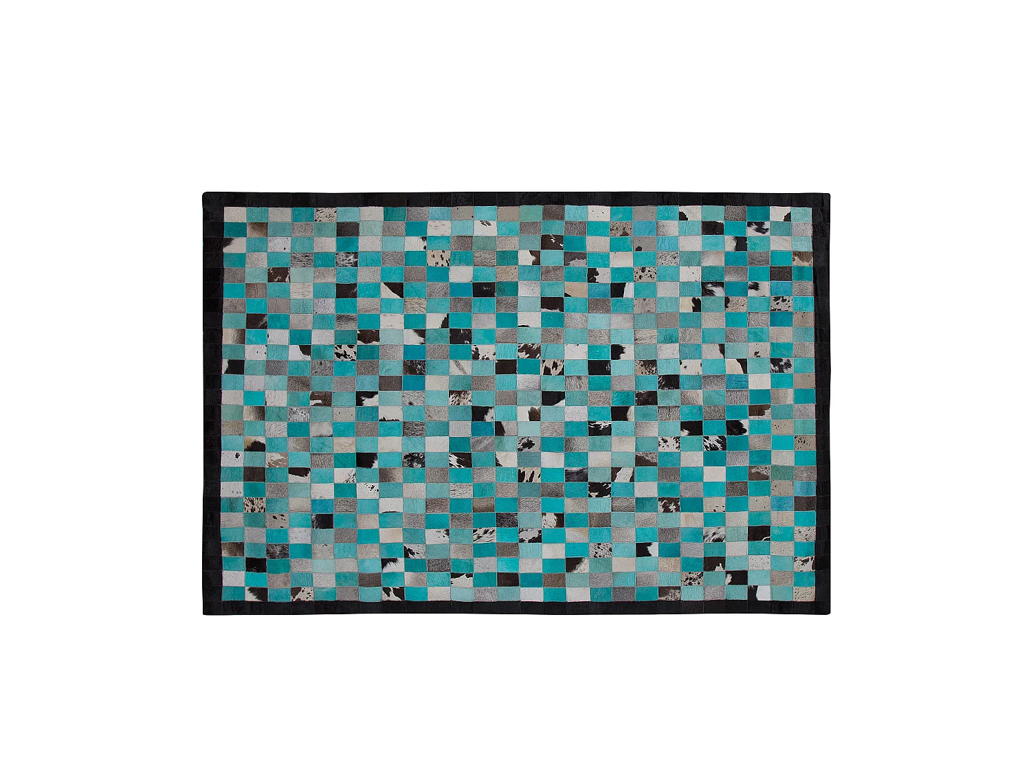 Tapis NIKFER Turquoise 160 x 230 cm Cuir