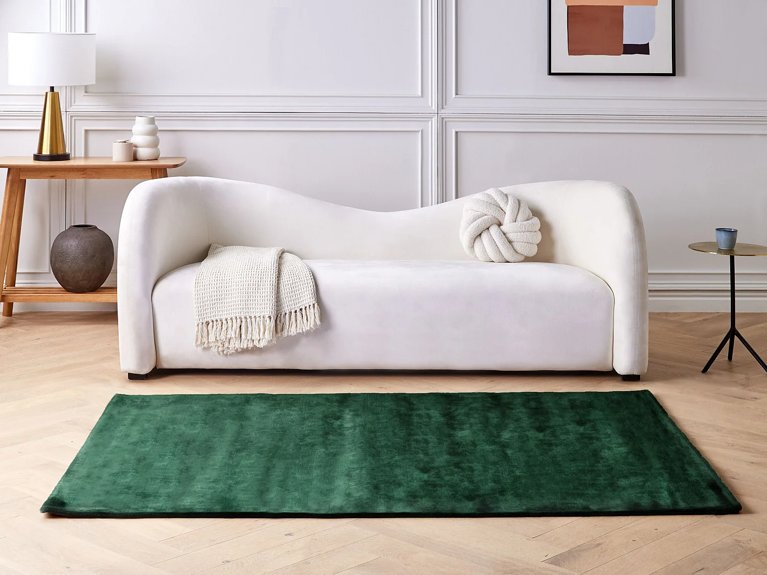 Tapete em viscose verde 140 x 200 cm GESI II