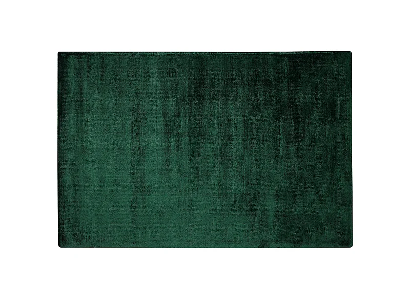 Vloerkleed viscose donkergroen 140 x 200 cm GESI II