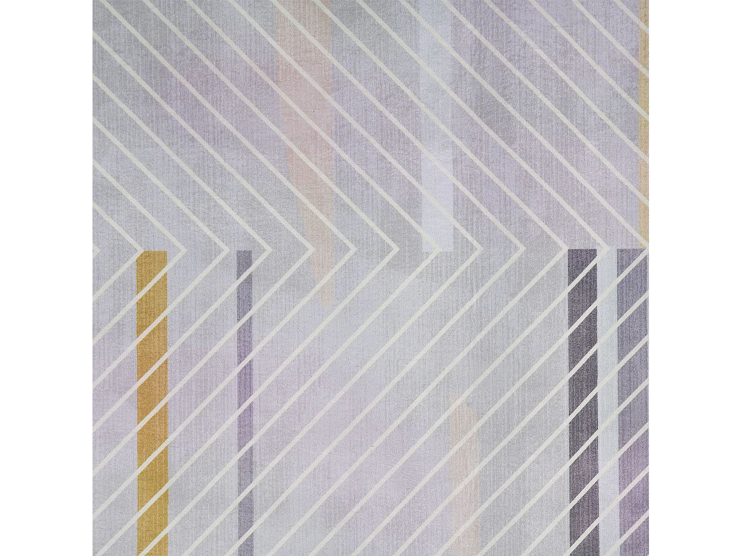 Tappeto motivo a strisce grigio-giallo 80 x 150 cm ERGENLI