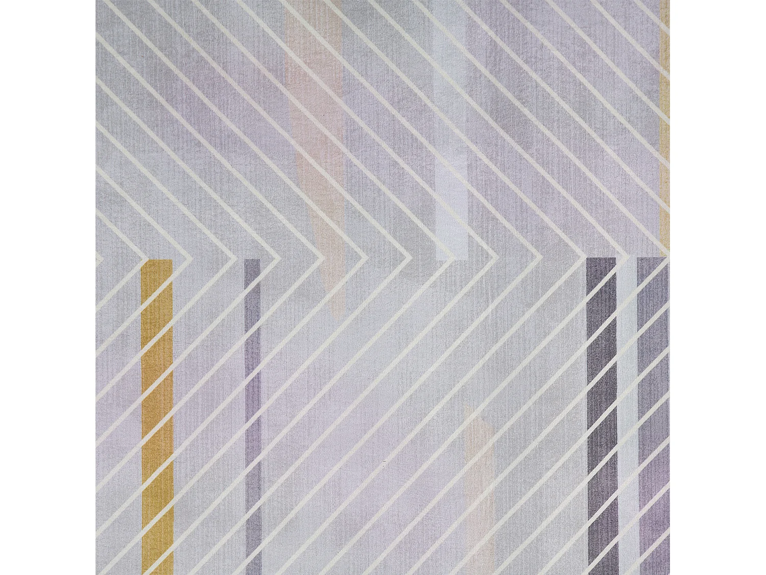 Tapis 150 x 80 cm gris et jaune ERGENLI