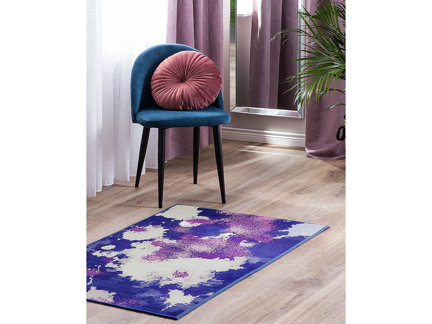 Teppich bunt 80 x 150 cm Kurzflor KADIRLI