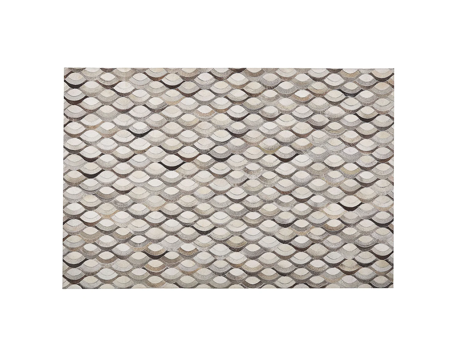 Tapis KIRCA Beige 140 x 200 cm Cuir